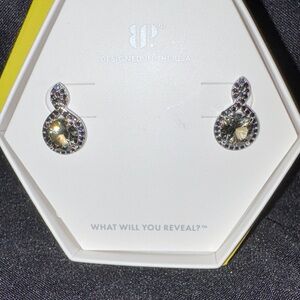 Lab Created Smokey Grey Topaz Earrings